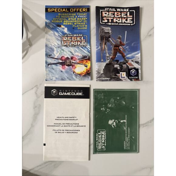 Star Wars Rebel Strike Rogue Squadron III Nintendo GameCube CIB w/ Registration - Picture 5 of 5